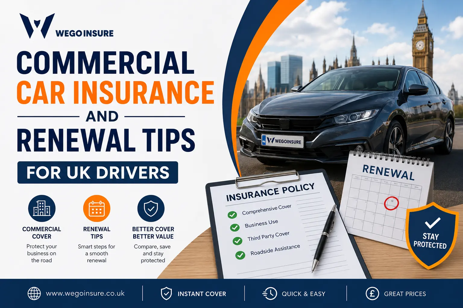 Commercial Car Insurance and Renewal Tips for UK Drivers 